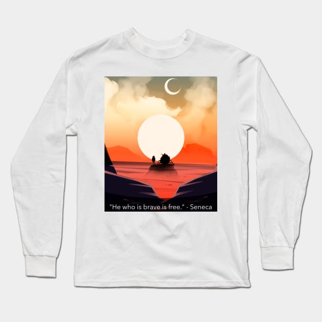 Brave Horizons Long Sleeve T-Shirt by StoicByChoice